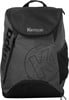 Schwarzer Rucksack mit Kempa-Logo und seitlicher Netztasche.