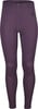 Damen-Leggings in Lila mit Logo auf dem linken Oberschenkel.