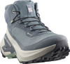 Grauer Salomon Wanderschuh mit Gore-Tex-Membran und Schnellverschluss.