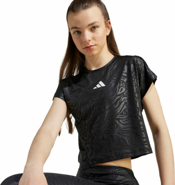 All Sports Animal Print Crop T-Shirt