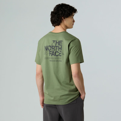 The North Face THE NORTH FACE Mountain Sketch SS Tee Shirt 100% Baumwolle