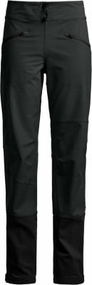 Schwarze Outdoorhose mit verstellbarem Bund und Reißverschlusstaschen. Schwarze Outdoorhose mit verstellbarem Bund und Reißverschlusstaschen.