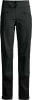 Schwarze Outdoorhose mit verstellbarem Bund und Reißverschlusstaschen.