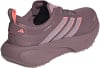 Lila Adidas Laufschuh mit rosa Streifen und Gore-Tex.