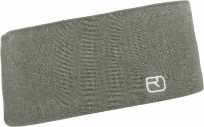 Grauer Strick-Schlauchschal mit weißem Ortovox-Logo. Grauer Strick-Schlauchschal mit weißem Ortovox-Logo.