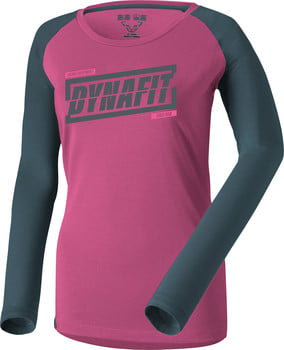 Damen Langarmshirt von Dynafit mit Logo auf der Brust.