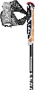 Griff und Schlaufe eines Leki Trekkingstocks mit Logo.