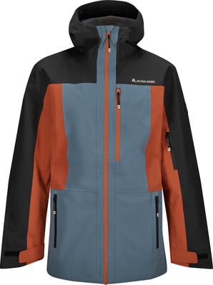 Herrenjacke mit Kapuze in Farbblock-Optik Herrenjacke mit Kapuze in Farbblock-Optik
