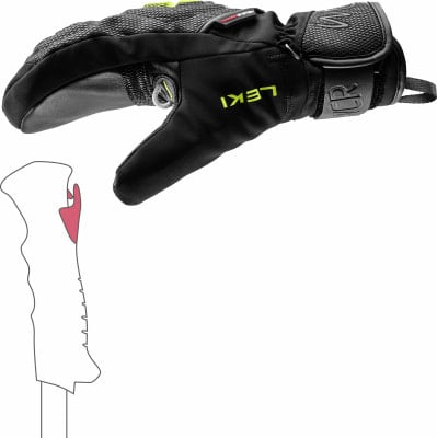 Leki WCR C-Tech 3D Junior Fäustlinge
