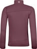 Damen-Langarmshirt in Dunkelrosa mit hohem Kragen und Logo.