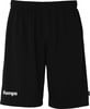 Schwarze Sporthose von Kempa mit weißem Logo auf dem linken Bein.