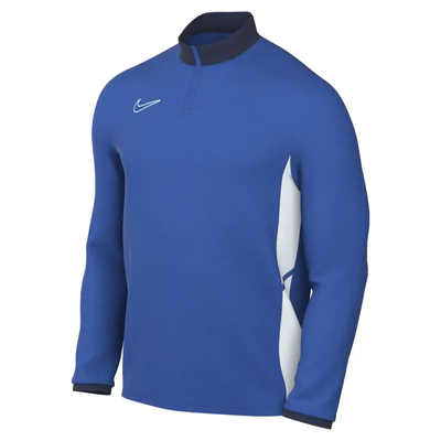 Nike-Sweatshirt in Blau mit weißem Seitenteil und dunklem Kragen. Nike-Sweatshirt in Blau mit weißem Seitenteil und dunklem Kragen.