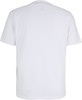 Weißes T-Shirt mit kurzen Ärmeln und kleinem Logo im Nacken.