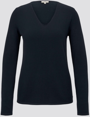 Tom Tailor Basic V-Neck női pulóver