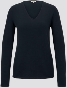 Tom Tailor Basic V-Neck női pulóver