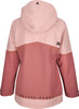 Rückansicht einer rosa Jacke mit zwei Logos und dem Schriftzug ACTIVE REBEL.