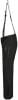 Schwarze Skihose mit Latz und Logo auf den Trägern.
