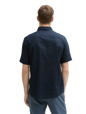 Tom Tailor TOM TAILOR Cotton Linen rövid ujjú ing