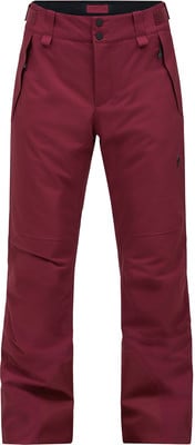 Damen-Skihose in Weinrot mit Markenlogo auf dem rechten Hosenbein.