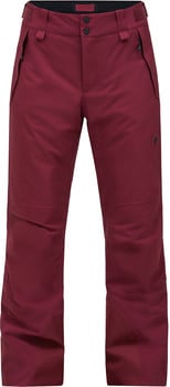 Damen-Skihose in Weinrot mit Markenlogo auf dem rechten Hosenbein.