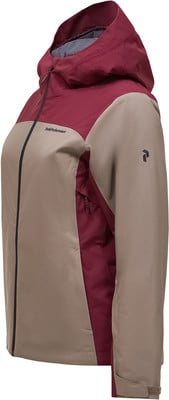 Damenjacke von Peak Performance mit Kapuze und Farbblock. Damenjacke von Peak Performance mit Kapuze und Farbblock.
