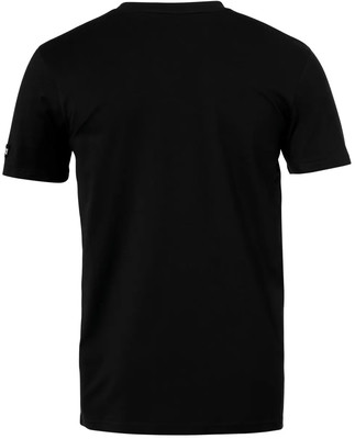 Schwarzes Herren-T-Shirt mit kurzen Ärmeln und Rundhalsausschnitt. Schwarzes Herren-T-Shirt mit kurzen Ärmeln und Rundhalsausschnitt.