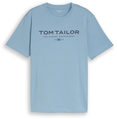 Kék, rövid ujjú póló TOM TAILOR logóval a mellkasán. Kék, rövid ujjú póló TOM TAILOR logóval a mellkasán.