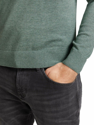 Tom Tailor Basic Crew Neck férfi pulóver