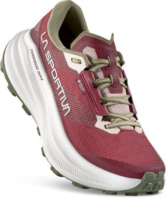 La Sportiva Prodigio Max Laufschuhe mit GORE-TEX-Membran in Rot.