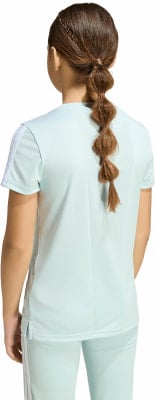 Rückansicht eines Mädchens mit Zopf und Sportkleidung. Rückansicht eines Mädchens mit Zopf und Sportkleidung.