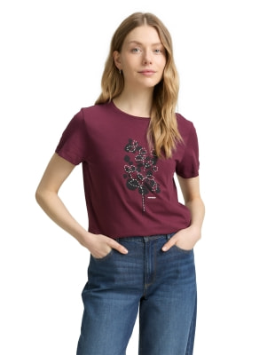 Tom Tailor Crew Neck Front női póló