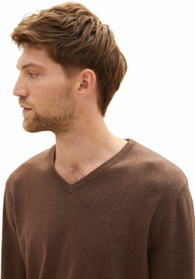 Tom Tailor TOM TAILOR Basic V-Neck férfi pulóver