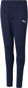 Marineblaue Puma Sporthose mit Logo auf dem linken Bein.