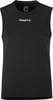 Schwarzes Craft Tanktop für Herren mit Logo auf der Brust und Schulterdetails.