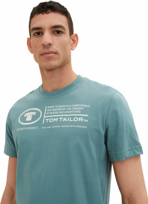 Tom Tailor Printed Crewneck férfi póló