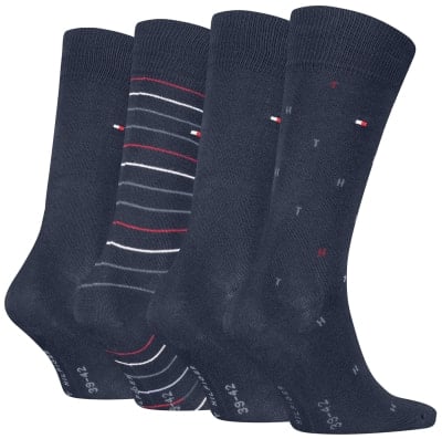 Tommy Jeans TH Men Tin Giftbox zokni, 4 pár