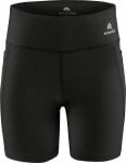 Schwarze Damen-Radlerhosen mit Active Rebel Logo und Taschen.