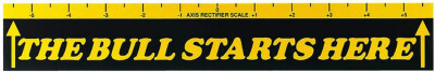 Unistar The Bull Starts Here/Startlinie 56x7,6cm Unistar The Bull Starts Here/Startlinie 56x7,6cm