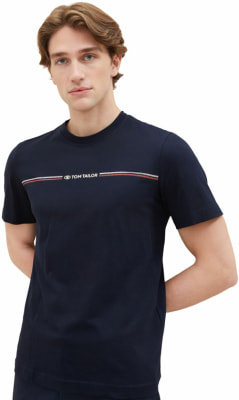 Tom Tailor Printed Crewneck póló