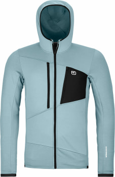 Ortovox Fleece Grid Fleecejacke mit Kapuze