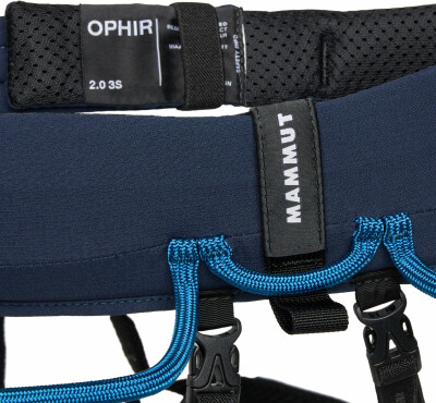 Mammut Ophir 3 Slide 2.0 Klettergurt, 3 Schnallen 4 Schlaufen, 385 g