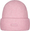 Eine rosa gerippte Mütze mit BARTS-Logo vorne.
