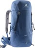 Blauer Deuter Rucksack Mistral 30 mit gepolsterten Schultergurten.