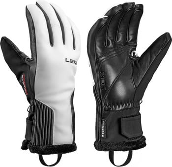 Leki Skihandschuhe mit Soft-Tex-Technologie in Schwarz und Weiß.