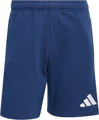 Herren dunkelblaue Adidas Shorts mit weißem Logo am Bein.