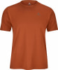 Orange T-Shirt mit kurzen Ärmeln und Active Rebel Logo auf der Brust.