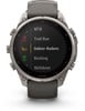 Eine Garmin Smartwatch zeigt eine Liste von Aktivitäten wie MTB, Trail Run und Skifahren.