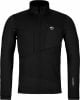 Schwarze Herrenjacke mit Markenlogo und gesteppten Ärmeln.