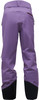 Lila Skihose mit schwarzen Hosenbeinen und RECCO-Logo.