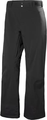 Schwarze Skihose mit Logo und Knopfverschluss. Schwarze Skihose mit Logo und Knopfverschluss.